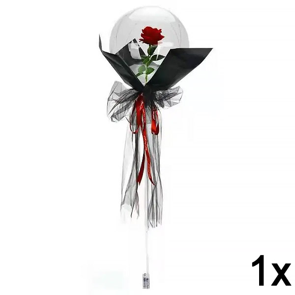 1x LED балон с роза за незабравими моменти | LOVEBALLOON