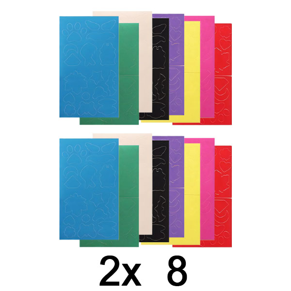 2x Самозалепващи се Лепенки за Ремонт (8x Multi Colors) | ZAKRPKA