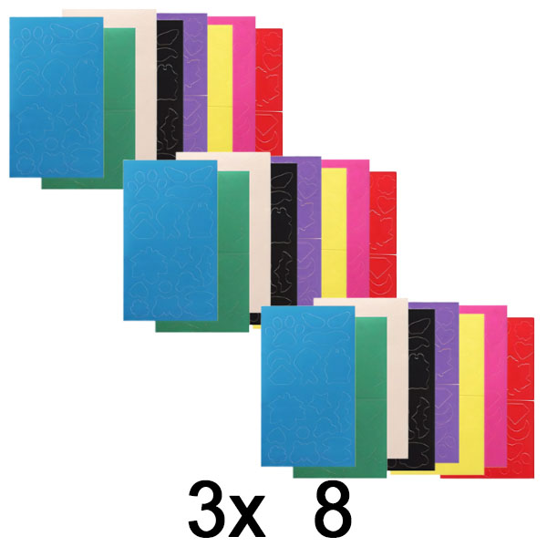 3x Самозалепващи се Лепенки за Ремонт (8x Multi Colors) | ZAKRPKA
