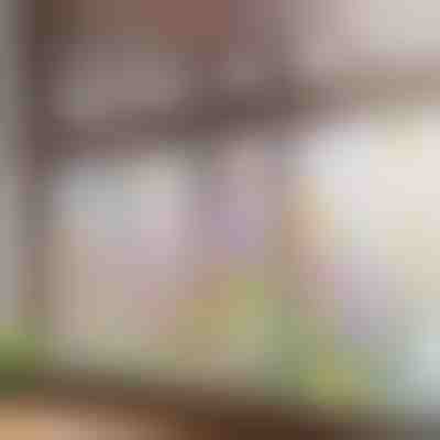 Ярък флорален стикер за прозорец | FLORASTIK